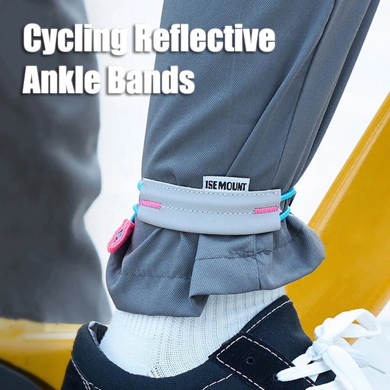 Reflective Night Running Shoes - Reflektierende elastische Beinbänder für Fahrradhosen, Sportbeinbänder
