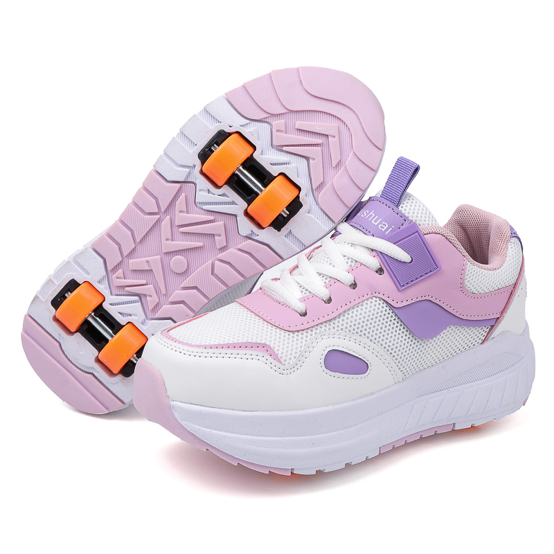 Running Shoes - Kinder-Rollschuhe mit 4 Rädern, abnehmbare Rollschuhe,