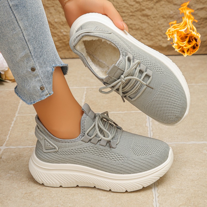 2027 Damen Outdoor-Wanderschuh – Knit Fabric Lace Up Sneakers Bewertung und Preis