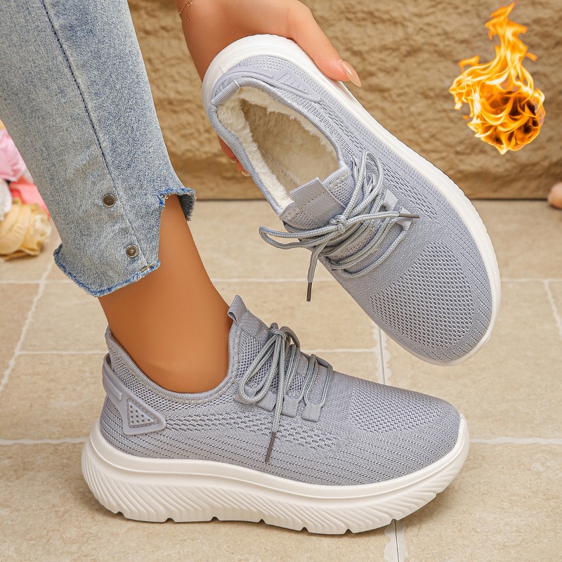 2027 Damen Outdoor-Wanderschuh – Knit Fabric Lace Up Sneakers Bewertung und Preis
