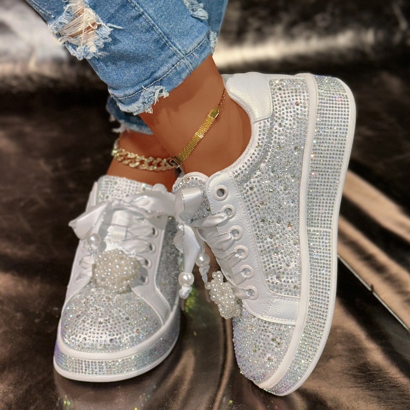 Damen-Plateauschuhe, glänzend, – Running Shoes Bewertung und Preis